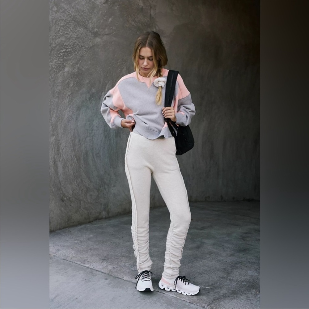 Free People FP Movement Start Up Gathered Baggy Sweat Pants Joggers